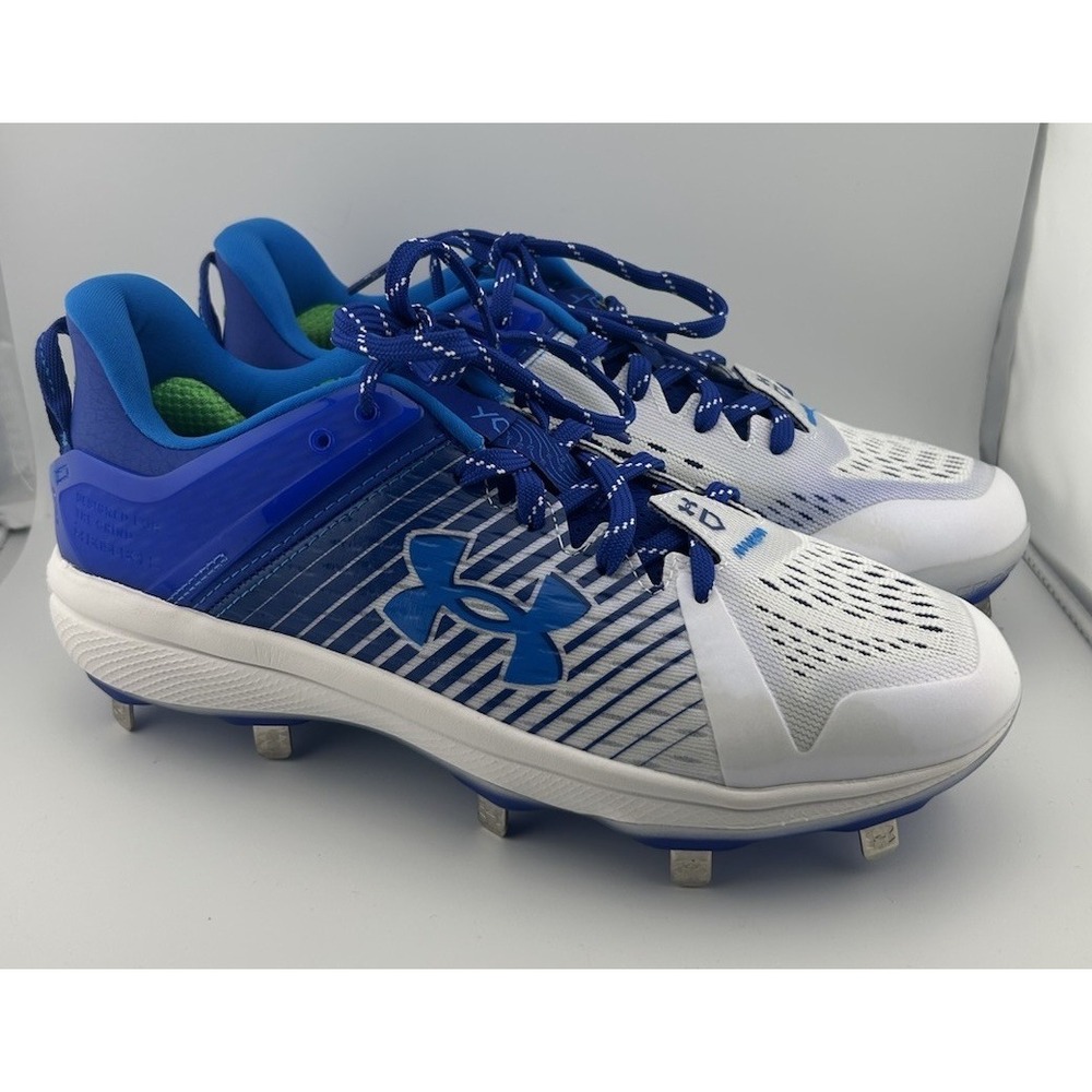 Under Armour - Charged - Baseball Cleat Men's Blue/White -Designed For The Grind